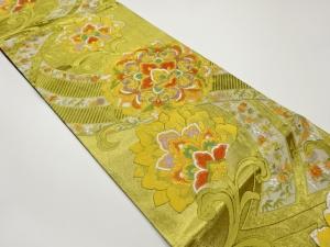 本金箔華文に花唐草模様織出し袋帯